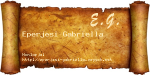Eperjesi Gabriella névjegykártya